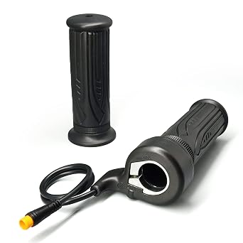 Electric Motorcycle Accelerator Right H Twist Throttle Ebike Throttle Compatible 12V-72V Suitable for 500W 1000W 1500W Hub Motor New 20X Waterproof Plug