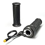 Electric Motorcycle Accelerator Right Hand Full Twist Throttle Ebike Throttle Compatible 12V-72V Suitable for 500W 1000W 1500W Hub Motor (New 20X Waterproof Plug)