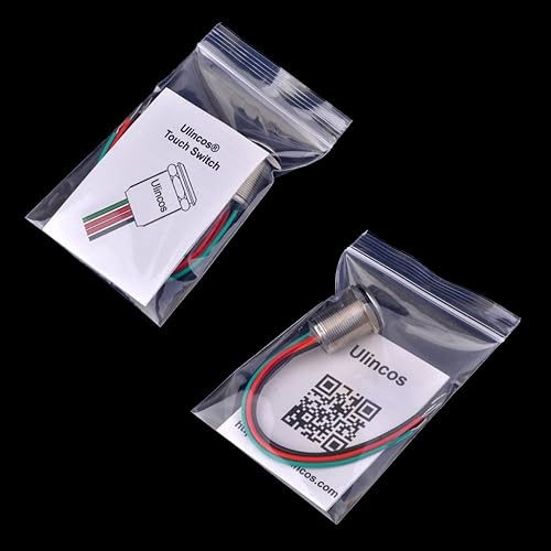 Miniatura 9 de Ulincos Interruptor táctil UT19T1 Interruptor de atenuación continua DC 6V a 24V LED azul adecuado para 0.748 in 34" agujero de montaje