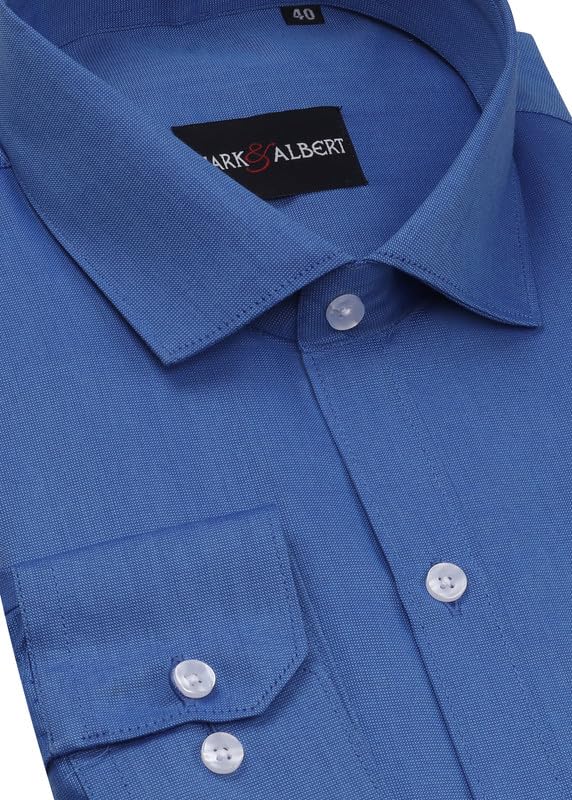 Image of MARK & ALBERT Men's Cotton Formal Shirt