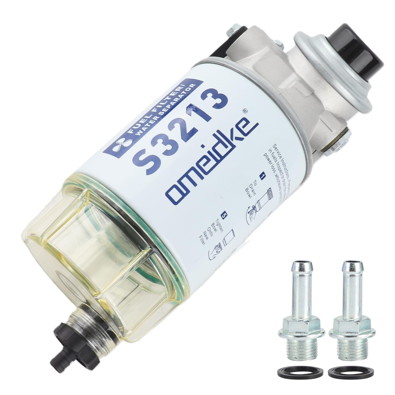 Kit completo de separador de agua y filtro de combustible Piezas del motor fuera de borda de barco marino S3213