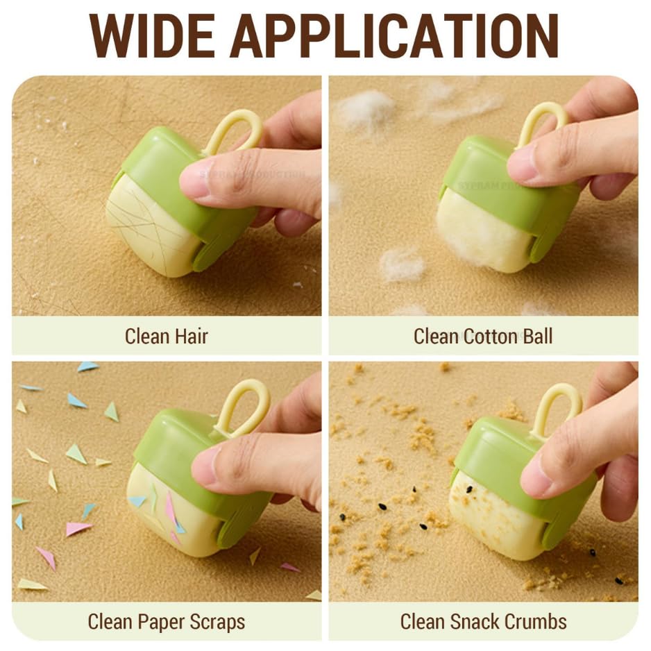 Image of Mini Lint Roller - Washable & Reusable Sticky Roller, Portable Pet Hair Remover for Clothes, Travel & Home, Compact Hair Remover for Household Use, Clothes Dog Cat Hair Remover Mini Travel Size