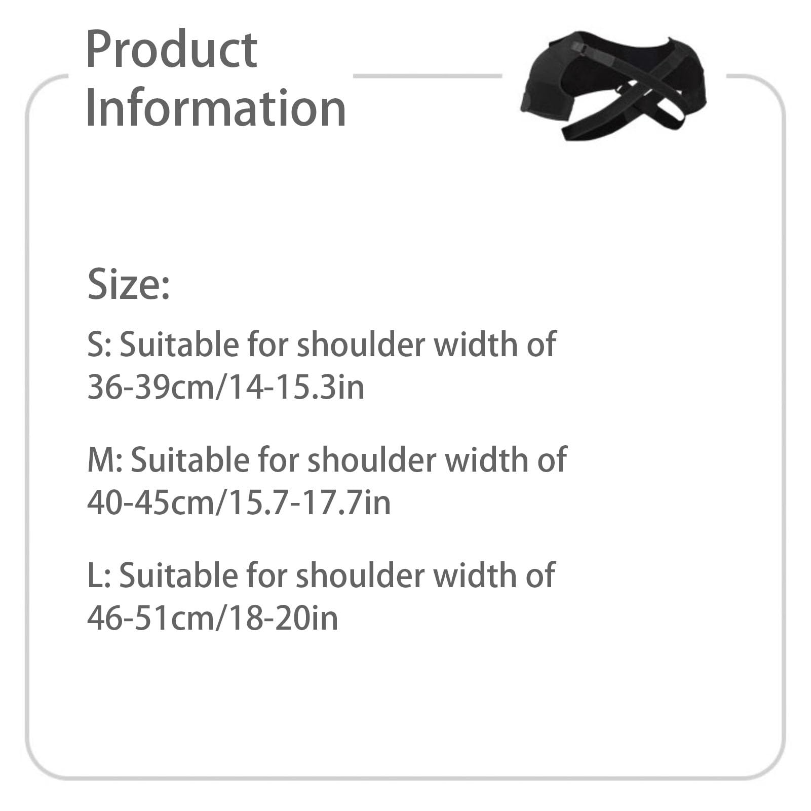 Bracciale Doppio Dei Tutore Spalla Elastico Regolabile Per Sollievo Della Supporto Per Compressione Prevenzione Delle Lussazioni Per(M)