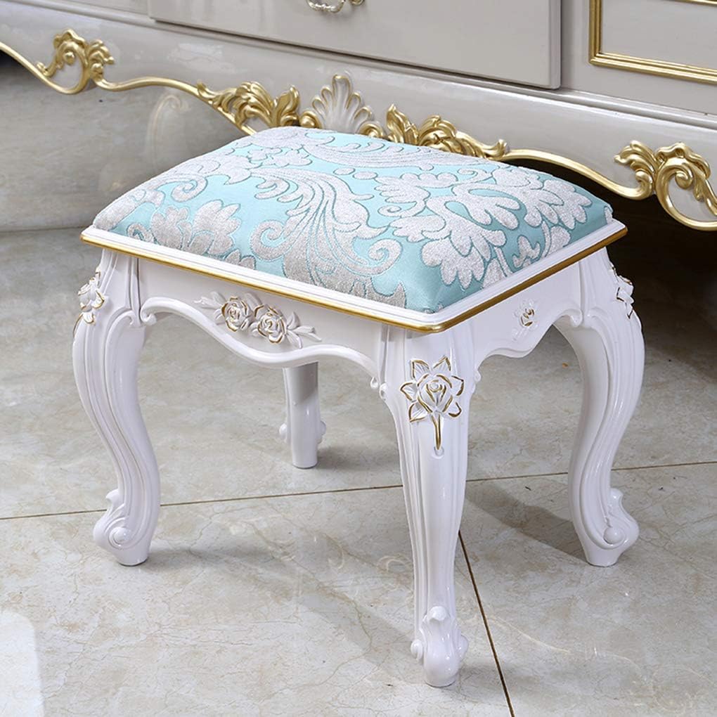Vanity Benches Vanity Stool Makeup Dressing Stool, Padded Bench with ABS Legs, 150kg/330lb Capacity, for Bedroom, Easy Assembly