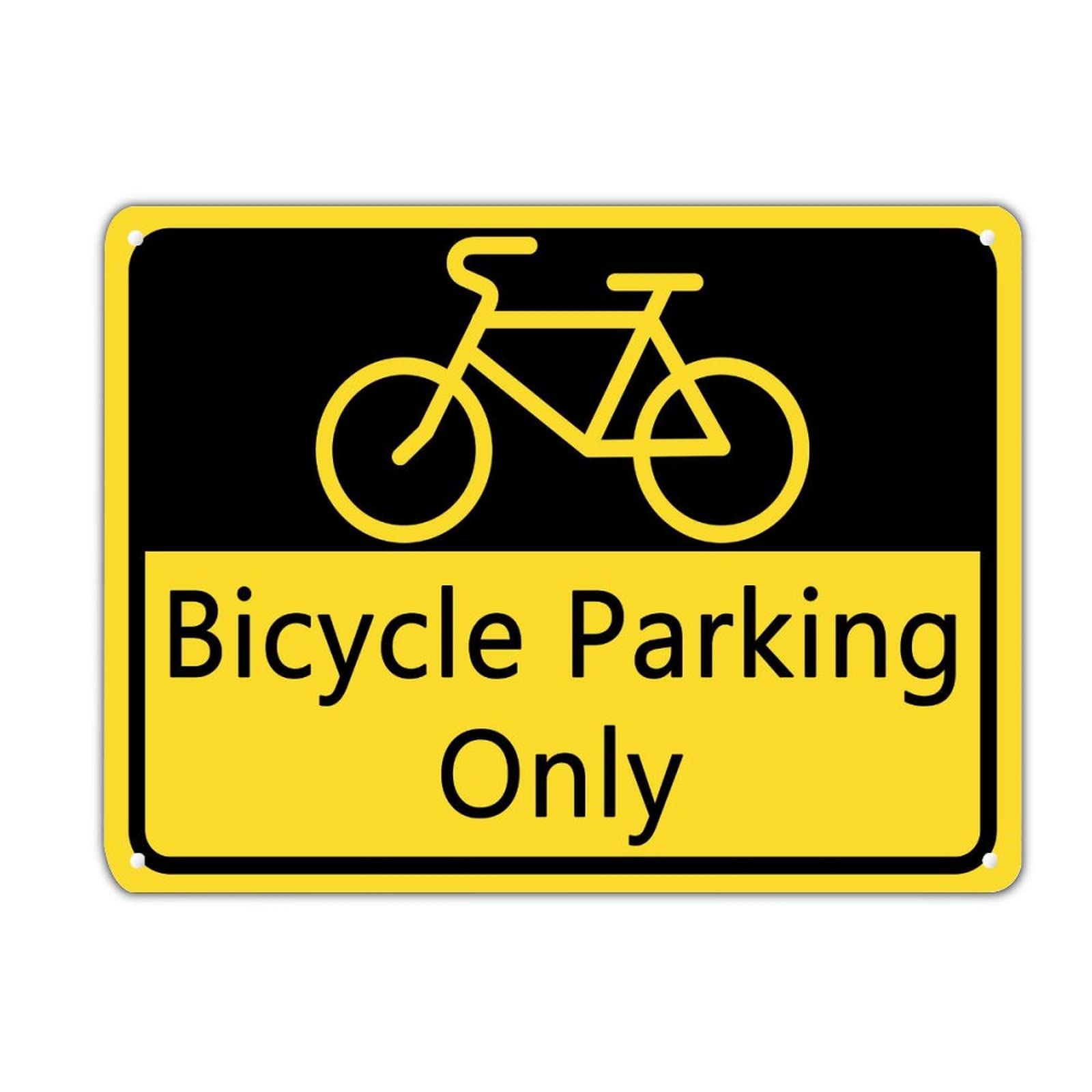 Panneau signalisation vélo extérieur en alu résistant UV 30.5x40.6 cm