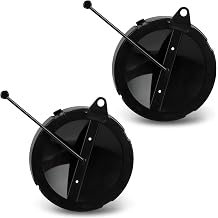 A040338BK Hose Carrier Cap/Strap for Valterra RV Sewer Hose Carrier, Replacement Storage Tube Holder Cover, End Caps with Strap Secure for Camper Waste Water Tank Vent Holder Black,2 PCS