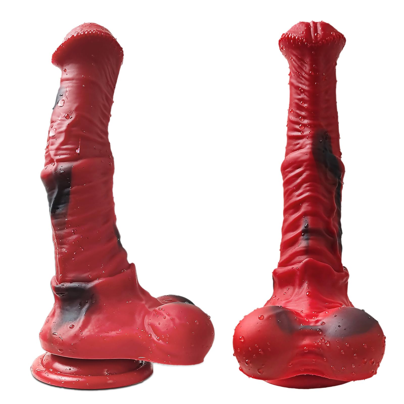 Dildo extra large mostro fantasia animale cavallo pene silicone anale plug anale dildo classico dildo for donne uomini(L)