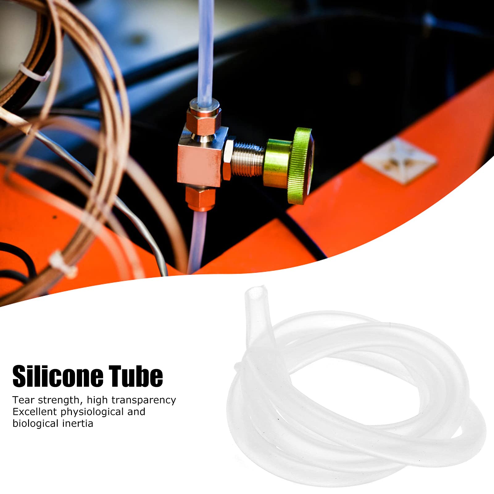 Tube en Silicone Péristaltique Péristaltique 6,4 Mm * 9,6 Mmar Tube en Silicone Péristaltique Tube en Silicone Tuyau en Silicone Accessoires d'équipement Transparent 1 Litre -