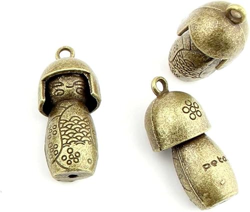 Bisutería bronce antiguo charms fl1952niña Muñeca de madera Craft un montón reparación suministros