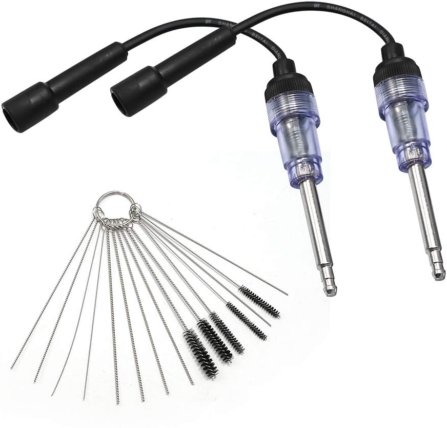 Spark Plug Tester Engine Ignition Coil Tester Kit with Carb Carburetor