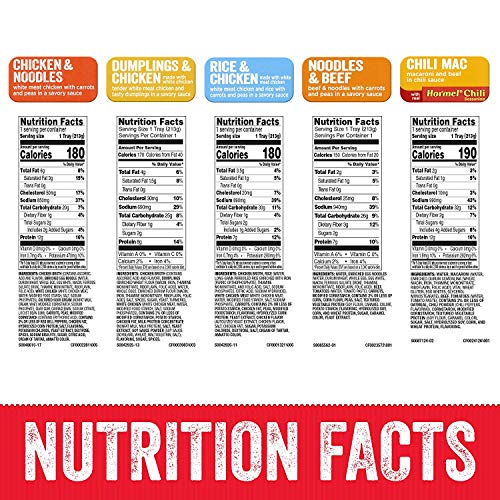 Hormel Compleats - Portion Control Variety Pack - Microwave Meals - No Refrigeration Needed