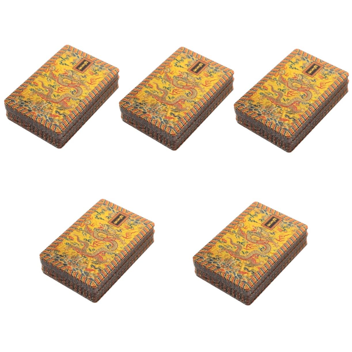 TOYANDONA 5paquetes Cartas De Póker De Laminado Baraja Portátil y Resistente para Fiestas y Entretenimiento para Mesa