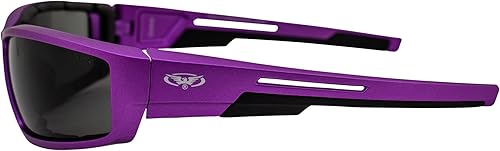 Miniatura 3 de Global Vision Sly - Gafas de sol acolchadas para mujer, montura metálica morada