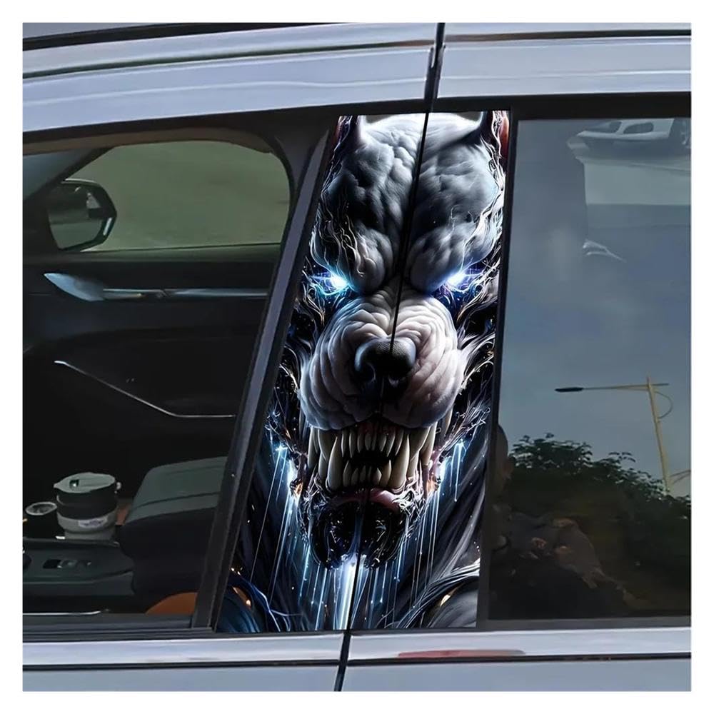 Autocollants animaux fantastiques durables lot de 2 stickers DIY motif bête et éclair