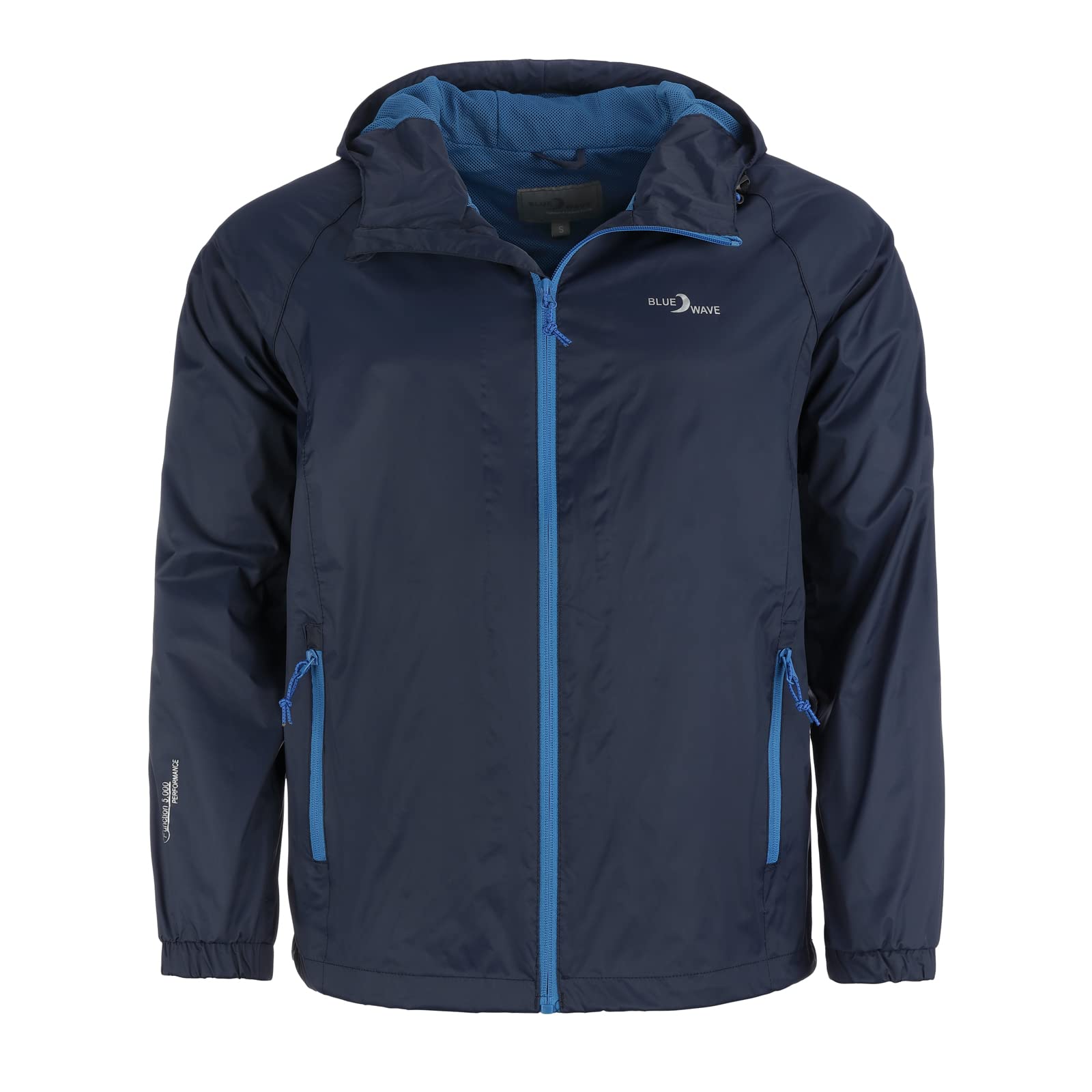 Blue Wave Herren Funktionsjacke Fabian - Outdoor-Jacke Regenjacke Wander- und Fahrradjacke in Schwarz Größe L