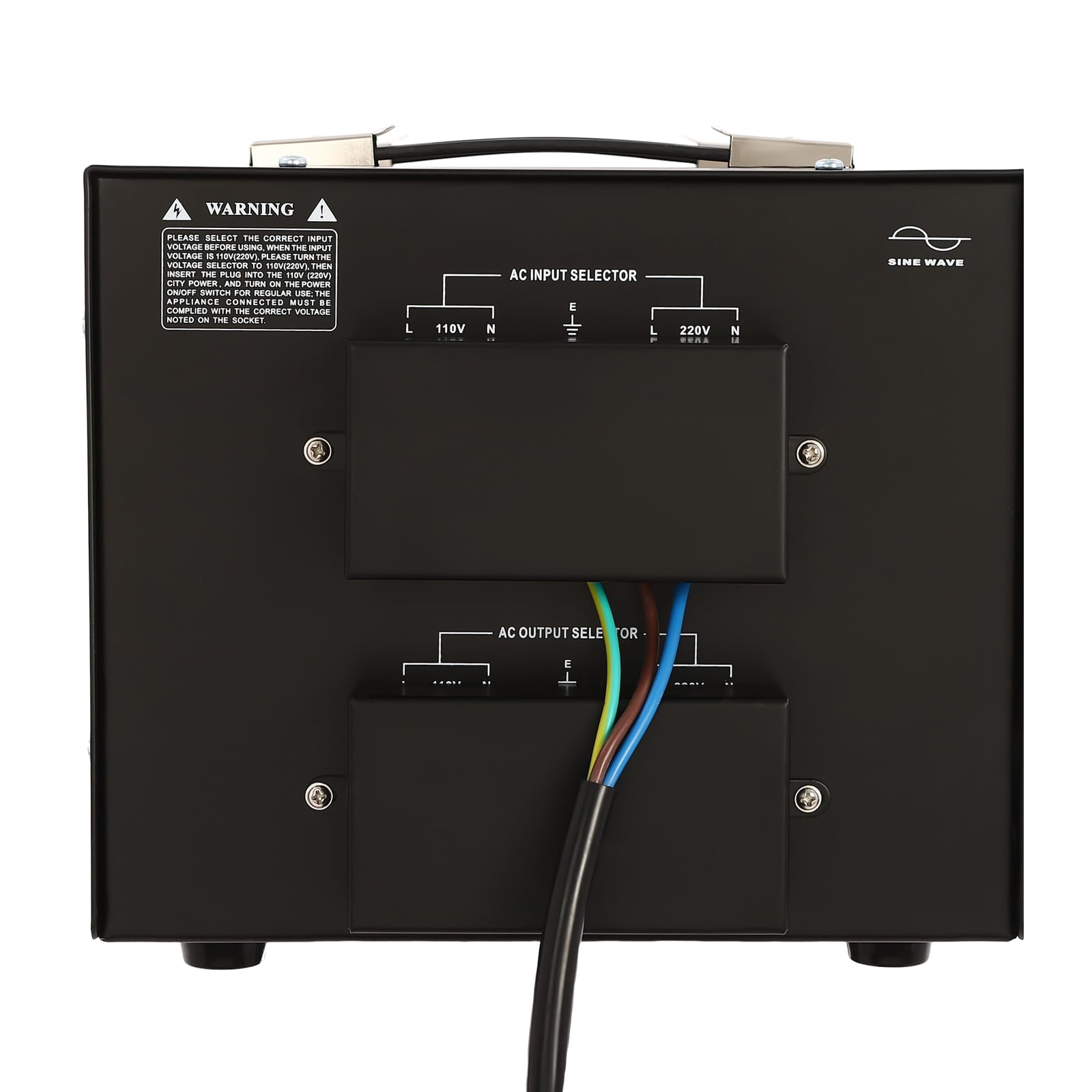 Trasformatore di tensione da 4500 W, 110 V, 240 V, trasformatore con indicatore luminoso, trasformatore di tensione per conversione su e giù