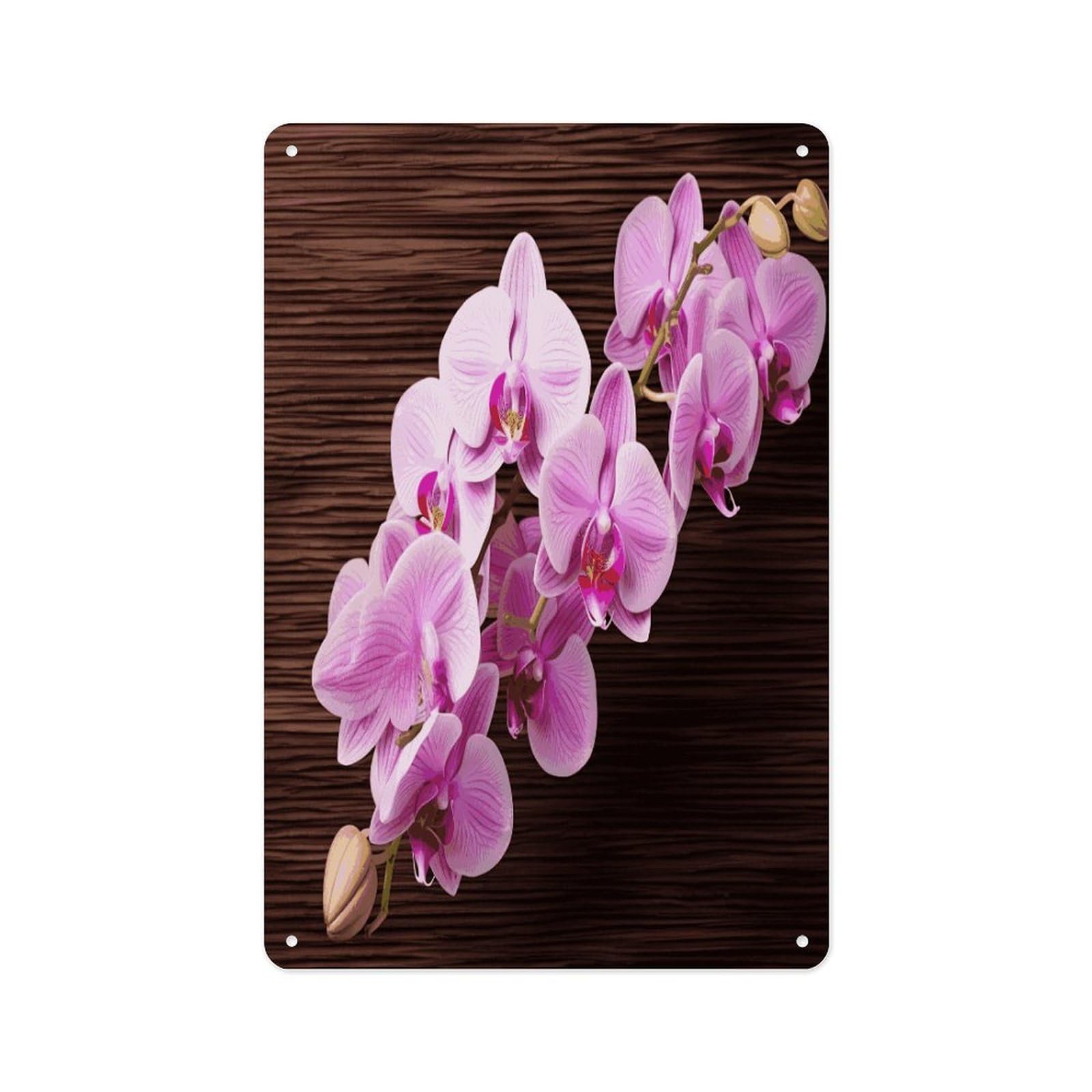 Fekiloot Style Orchid Flower Wall Decor Metal Signs Tin Signs Poster