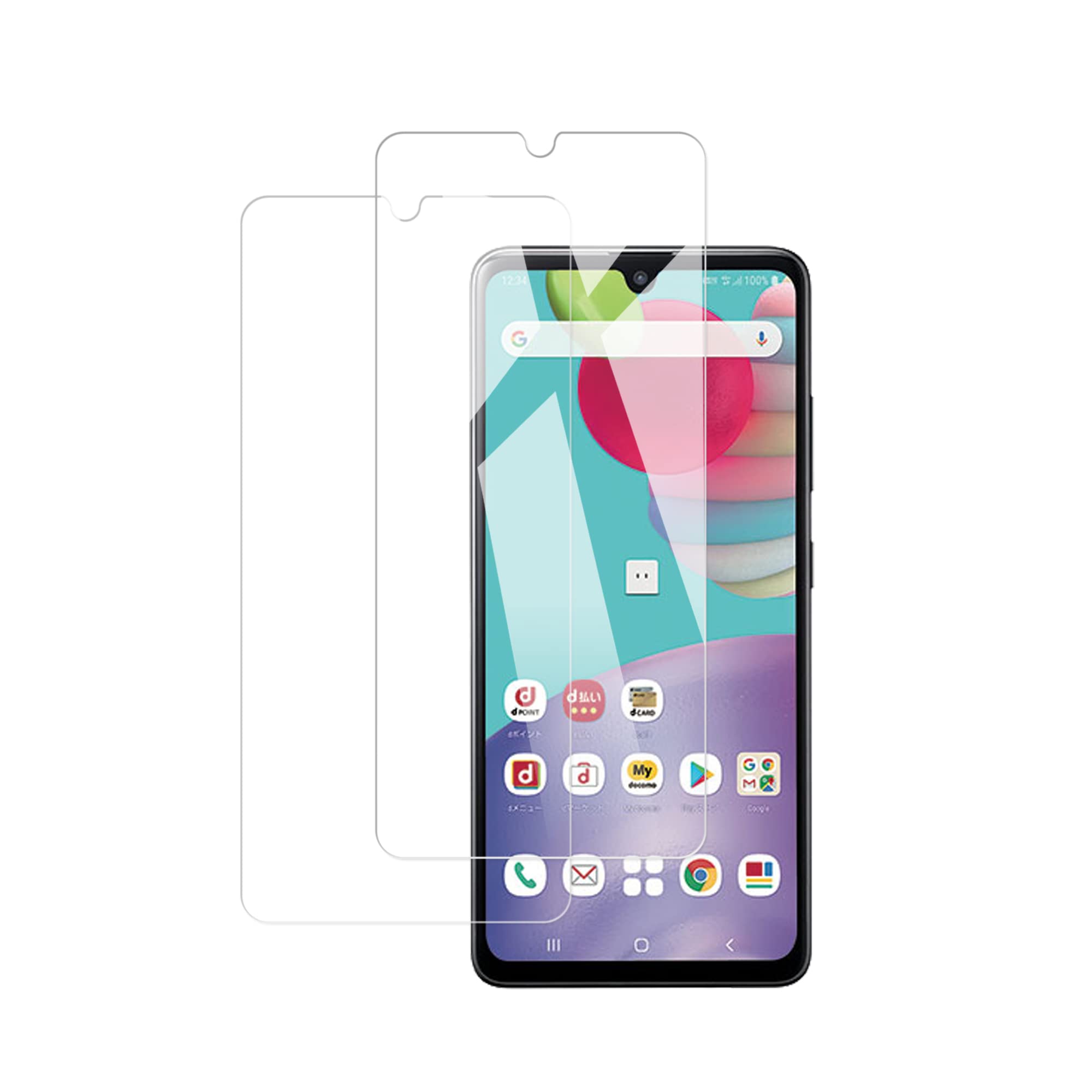 Amazon | 【2枚 指紋認証 対応】KPNS 日本素材製 強化ガラス Galaxy