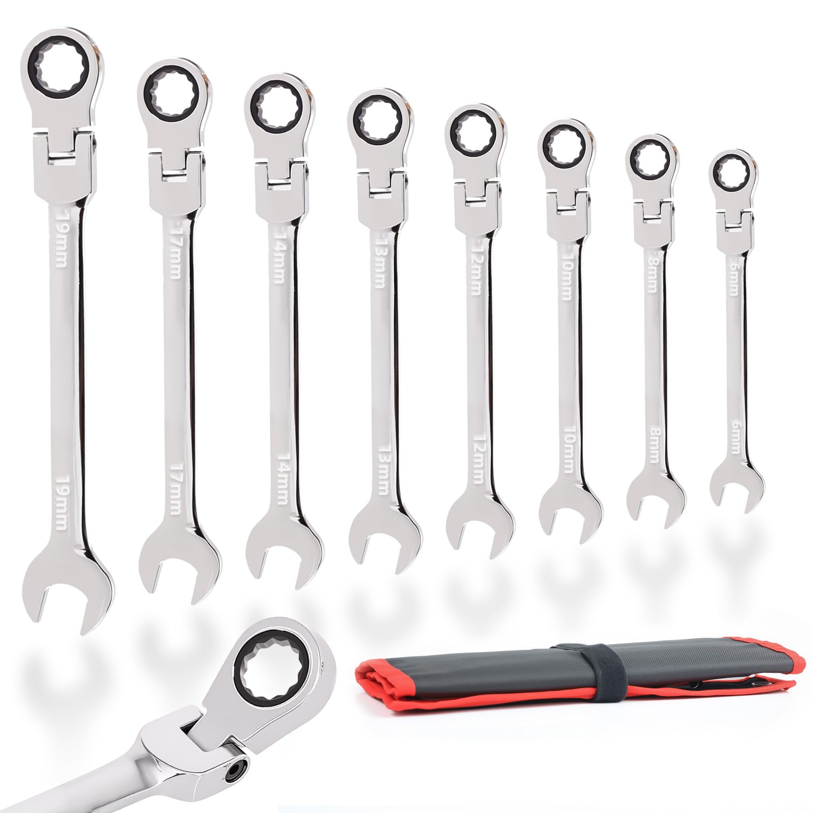 Jeu de Clé à Cliquet pour entretien de vélo et réparation automobile en garage
