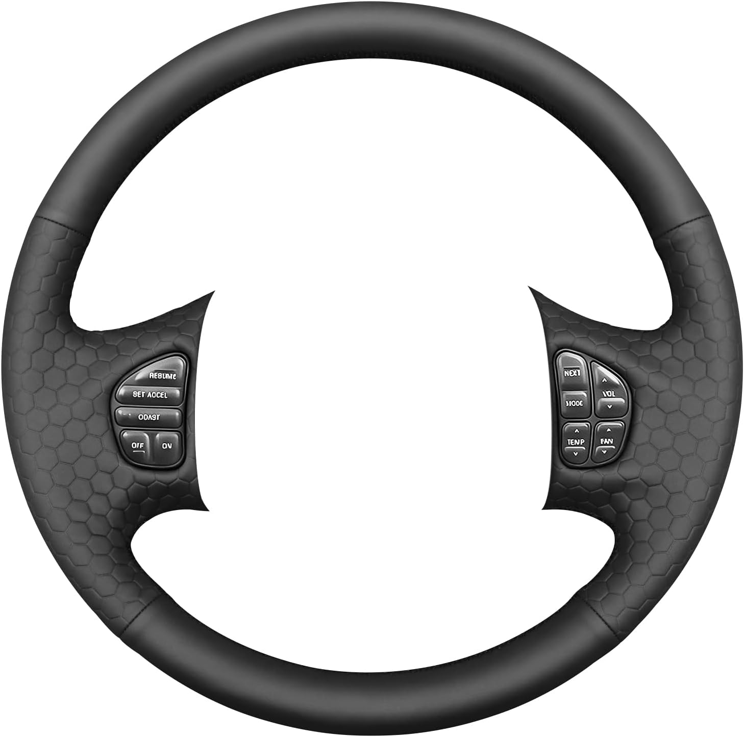 MEWANT Steering Wheel Cover Compatible with Excursion 2002-2005 F-250 F-350 F-450 F-550 2003-2007 Hive Microfiber Leather