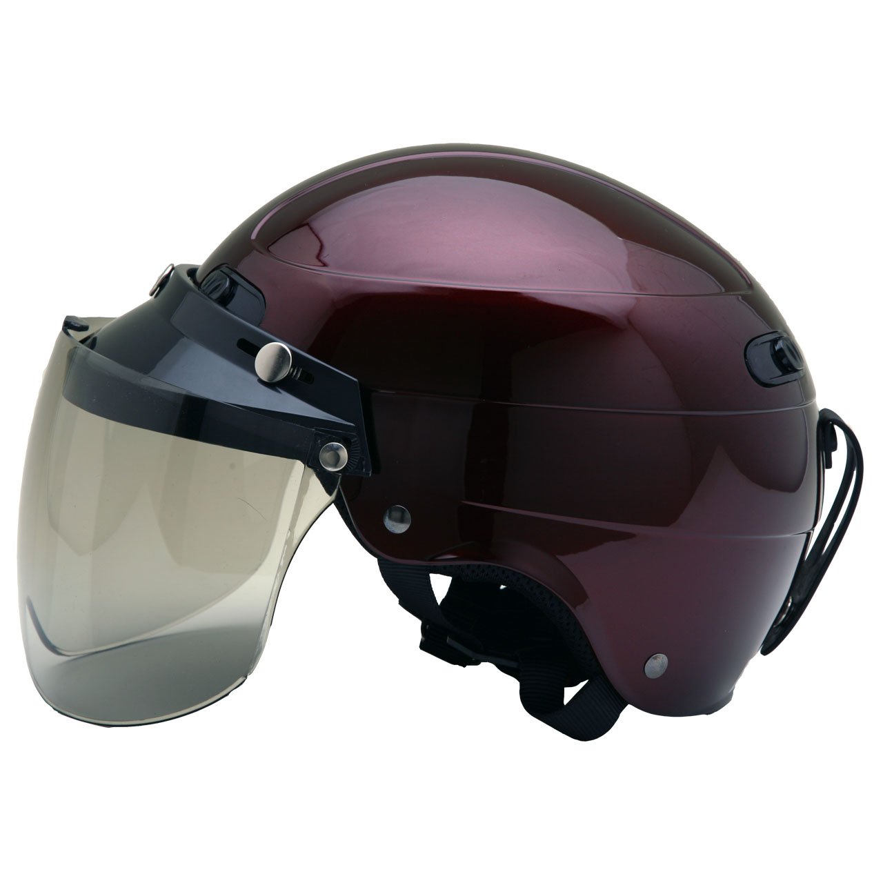 Amazon | ネオライダース (NEORIDERS) MAX-1 ハーフヘルメット ワイン