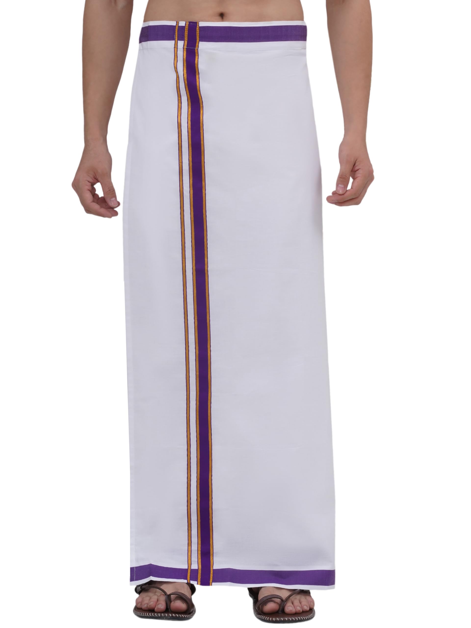 sethukrishna Mens Readymade Cotton Dhoti With color Border-picture-15