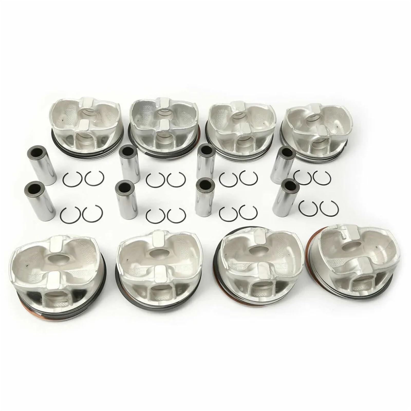 Ensemble de 8 segments de piston de moteur M157 Compatible pour Benz W166 C218 X218 W212 S212 5.5L 2780301317 1570300117 1570300517 1570300317