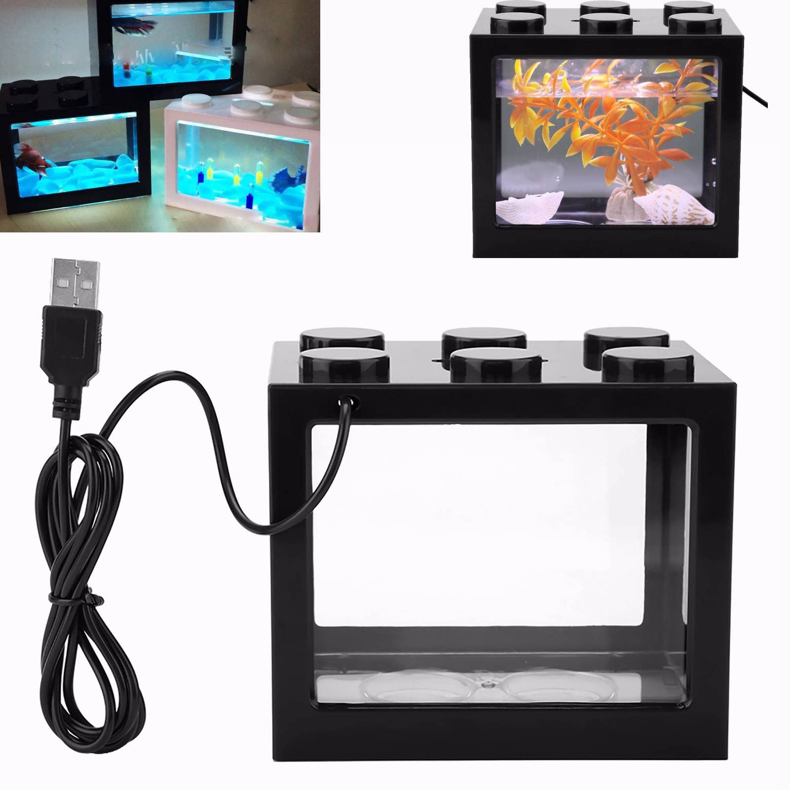 Mini Aquarium Box Small Betta Fish Tank 