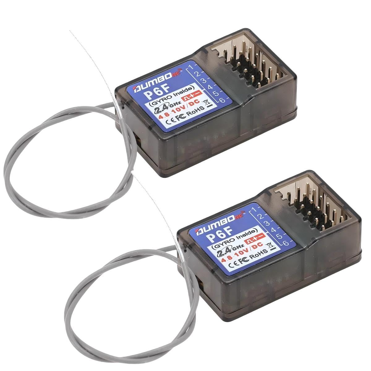 Amazon.com: (2 PCS) DUMBORC P6F Receiver RC Remote Receiver for RC