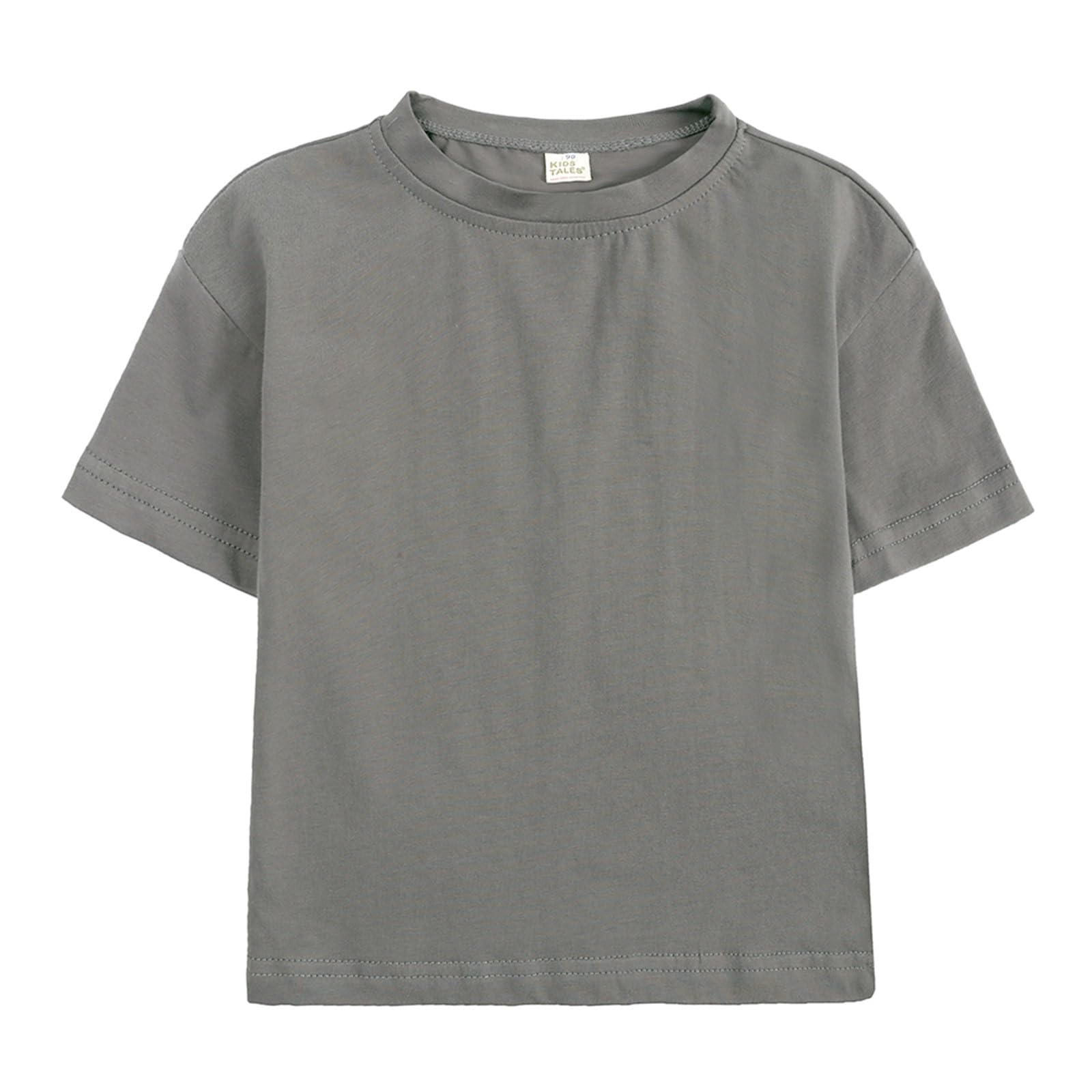 Generisch Conjunto de 2 piezas para niño y niña, conjunto de ropa de verano, camiseta de manga corta con pantalones cortos