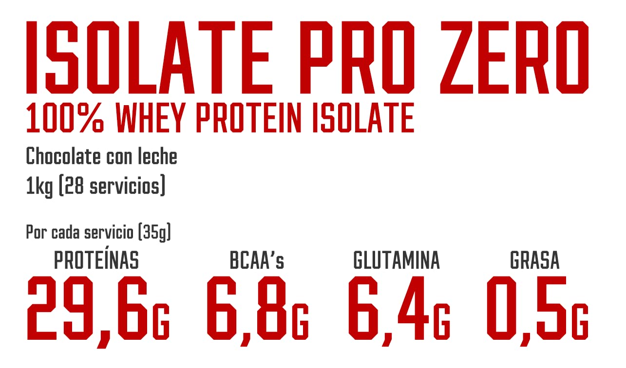DMI Proteína ISOLATE PRO ZERO-Proteína para Recuperación y Desarrollo Muscular - 100% Aislado de proteína de suero con DigeZyme® y LactoSpore - Sin Azúcares Añadidos (1 Kg, Chocolate)