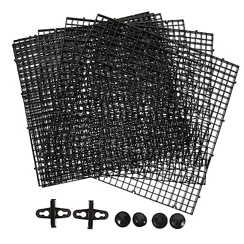 ROMISBABA 水槽用グリッド底板吸盤 水槽仕切り用 多目的濾過トレイ 魚に