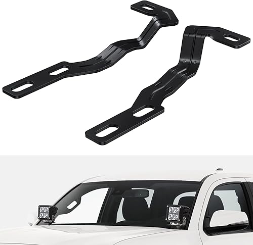 Vista 97 de Nilight Soporte de luz de zanja, bisagras de capó, kit de soporte de montaje para luz LED auxiliar todoterreno para luz de trabajo en Toyota 4Runner