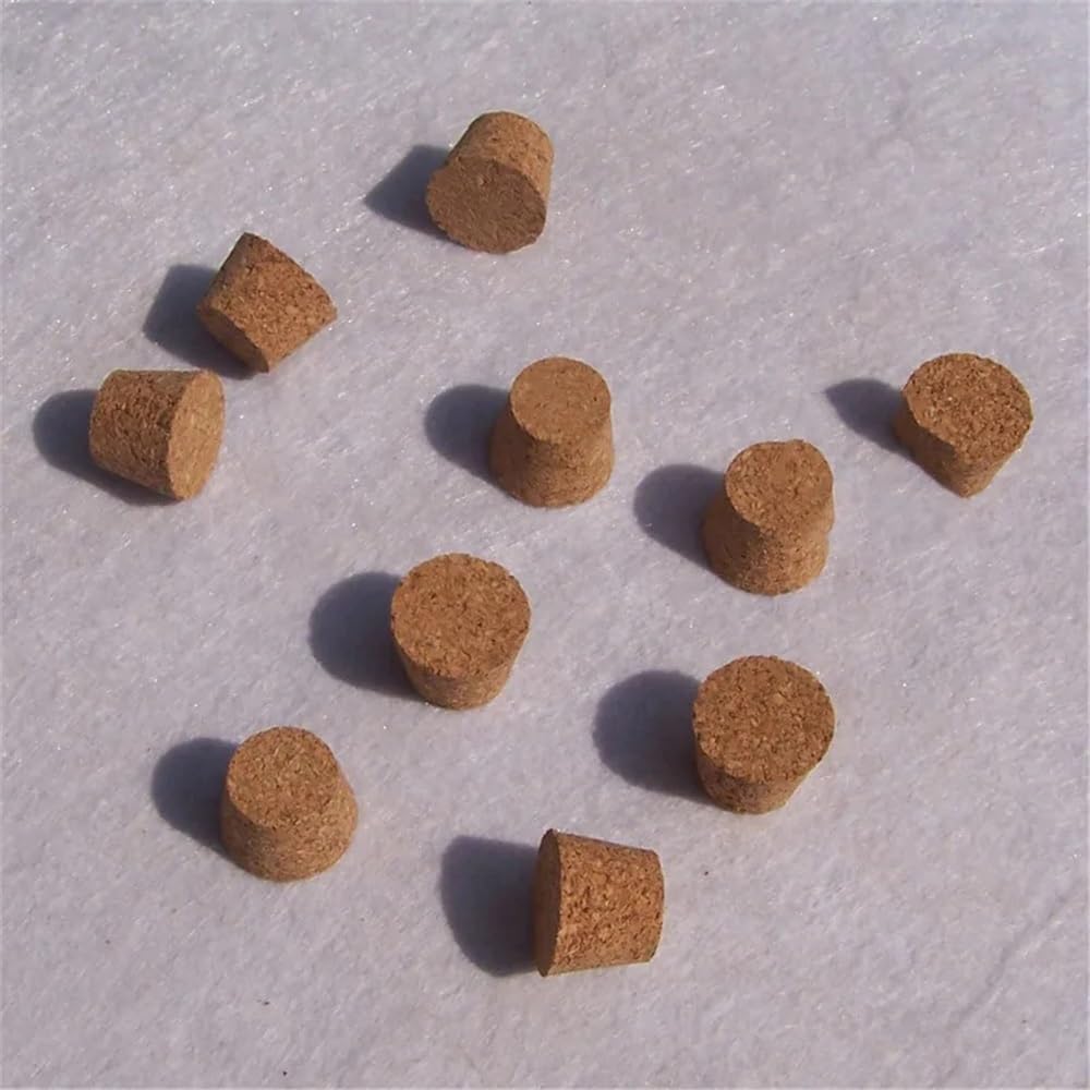 Vetreria da laboratorio Tappi for tubi in legno da laboratorio da 16 * 12 * 12 mm, piccoli tappi for bottiglie di vetro, tappi morbidi for esperimenti(200pcs)