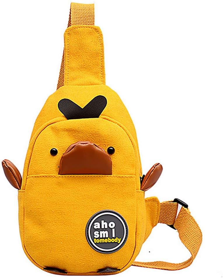 WnewTools Women Cute Cartoon Fanny Pack 3D Mini Animal Shaped Chest Bag Crossbody Shoulder Bag for Girls yellow, Yellow, One Size, Modern