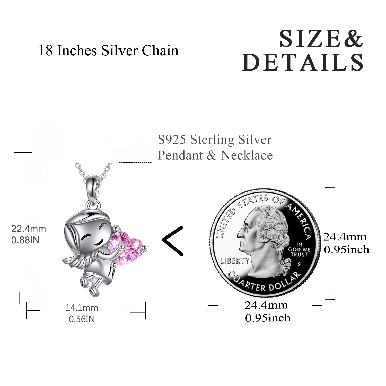 VONALA Faultier Hochlandkuh Axolotl Engel Mädchen Kette, 925 Sterling Silber Anhänger Halskette Schmuck Geburtstag Geschenk für Tochter