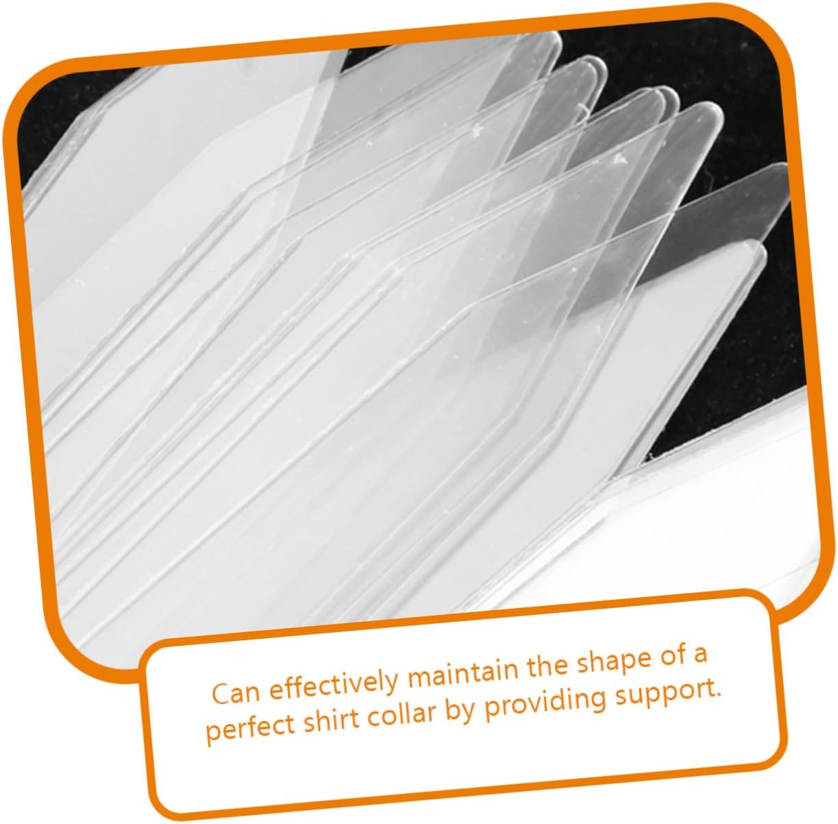 200pcs Transparent Pet Shirt Collar Stays for Men High Temperature Resistant Collar Shaper Inserts for Dress Shirts for Crisp Neat Look