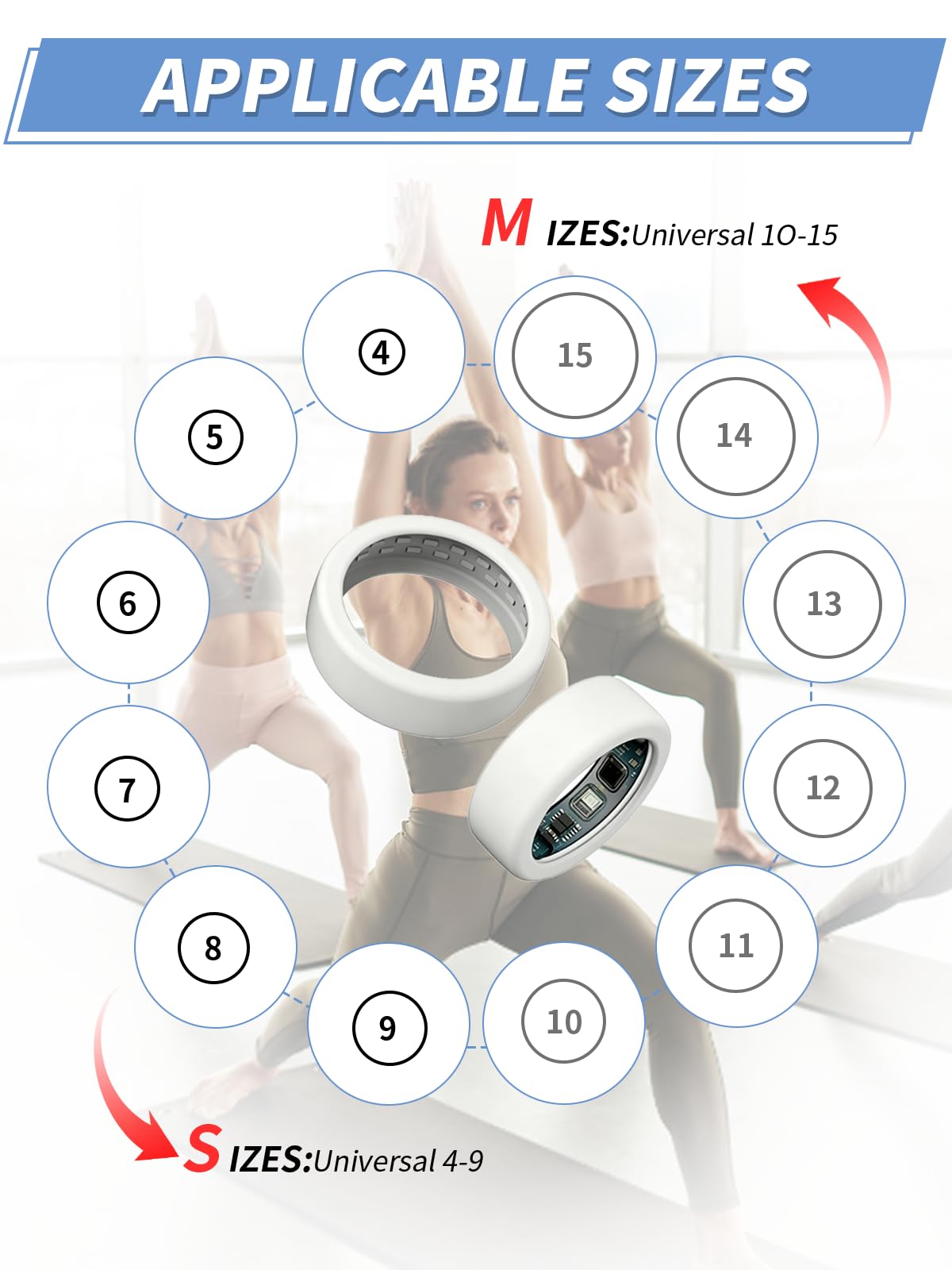 Silikonowe etui ochronne do OURA Ring 5 Smart Ring, odporne na zarysowania i uderzenia, miękkie etui ochronne na pierścionki, pasuje do rozmiaru M (10/11/12/13), białe i przezroczyste, czarne i