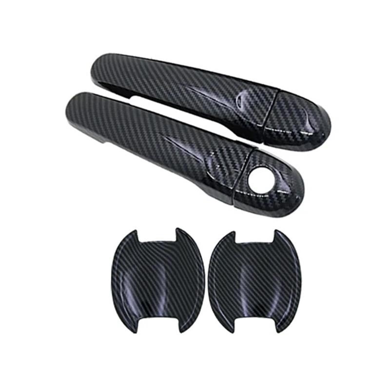 Piwine Style 1 Car Outer Door Handle Cover Trim For Nissan For Tiida For Pulsar C12 Mk2 2011~2023 Accessories Stickers Gadgets(Style 1)