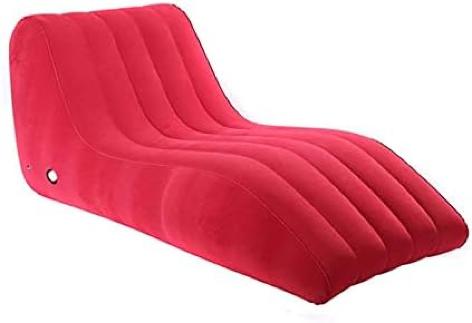 Inflatable Lounger,Inflatable Couch Anti Leakage Camping Chair For Outdoor, Swimming Pool, Beach Parties, Traveling And Camping Picnics,Red