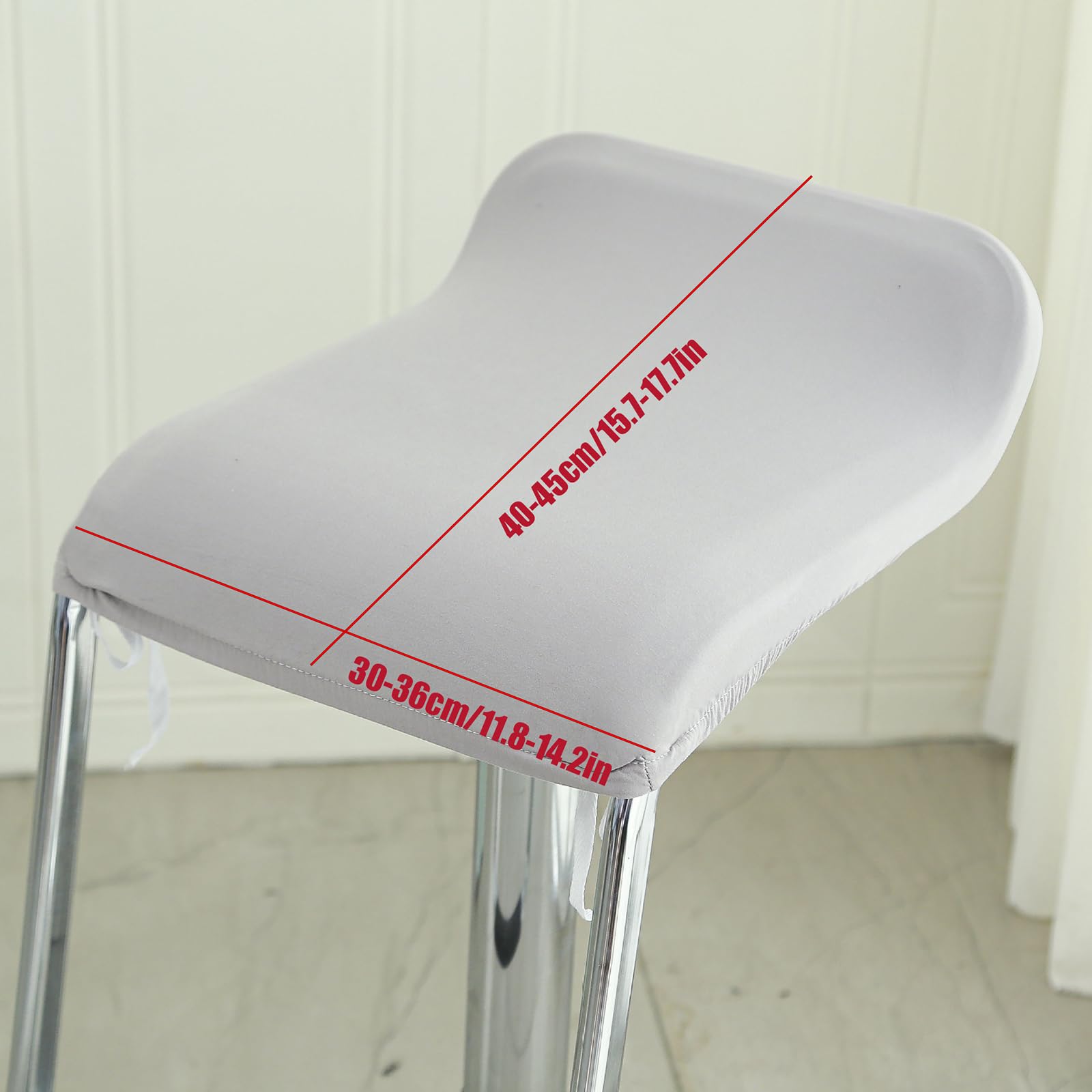 Mswborml Imprimé Housse de Tabouret de Bar Carre Lot de 4/2, Universelle Couvre Siege Tabouret de Bar avec Fond Élastique, Industriel Housse pour Chaise Haute de Bar Scandinave, Lavable,D,4PCS