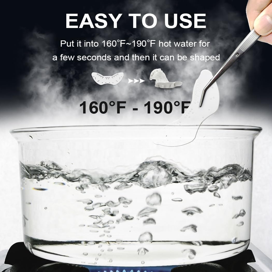 KOHEEL Lightweight Mouth Guard for Teeth Grinding and Clenching, Night Guard to Stop Bruxism, TMJ Mouth Guard (2 Count) - Image 4