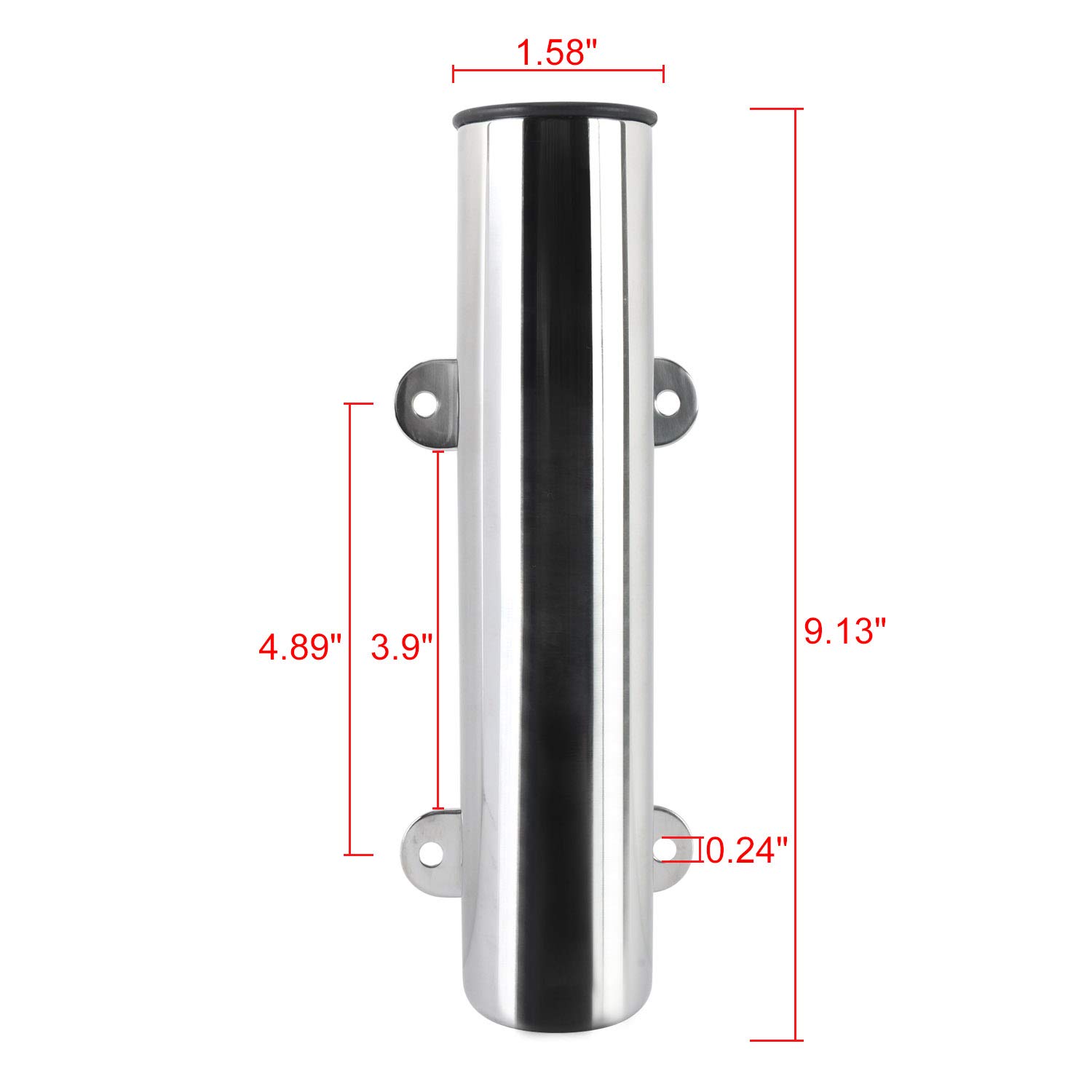 CE Smith - Backing Plates for 70 Series Flush Mount Rod Holders - Adjustable & Sturdy Boating Accessory