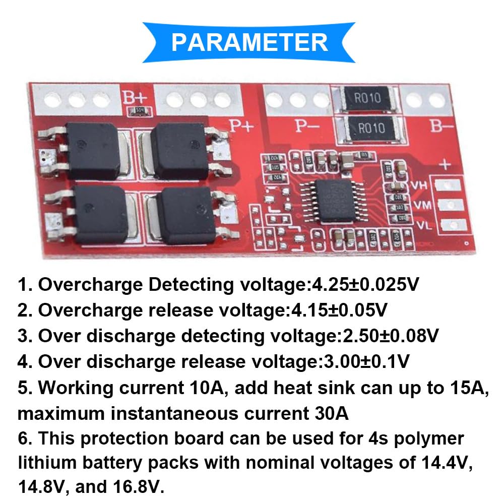 2 szt. 4S 30A 14,4 V 14,8 V 16,8 V płyta ochronna baterii litowej 18650 płytka ochronna do akumulatora litowo-jonowego z taśmą niklową