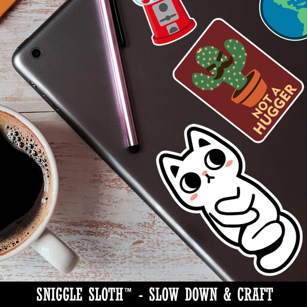 Stop Sign Waterproof Vinyl Phone Tablet Laptop Water Bottle Car Window Bumper Decal Sticker Set - 5 Pack - Gloss Finish - 2.0"