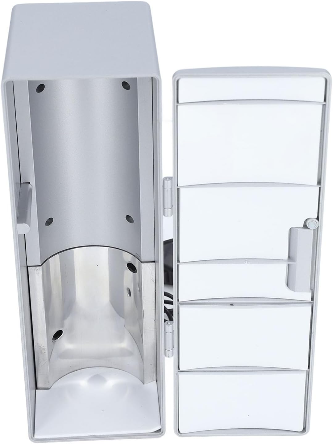 Mini Fridge, 5W USB Refrigerator Fridge Cooler Mini Refrigerator Efficient Multipurpose Keep Cold Or Warm Drink Cans Cooler for Home Car