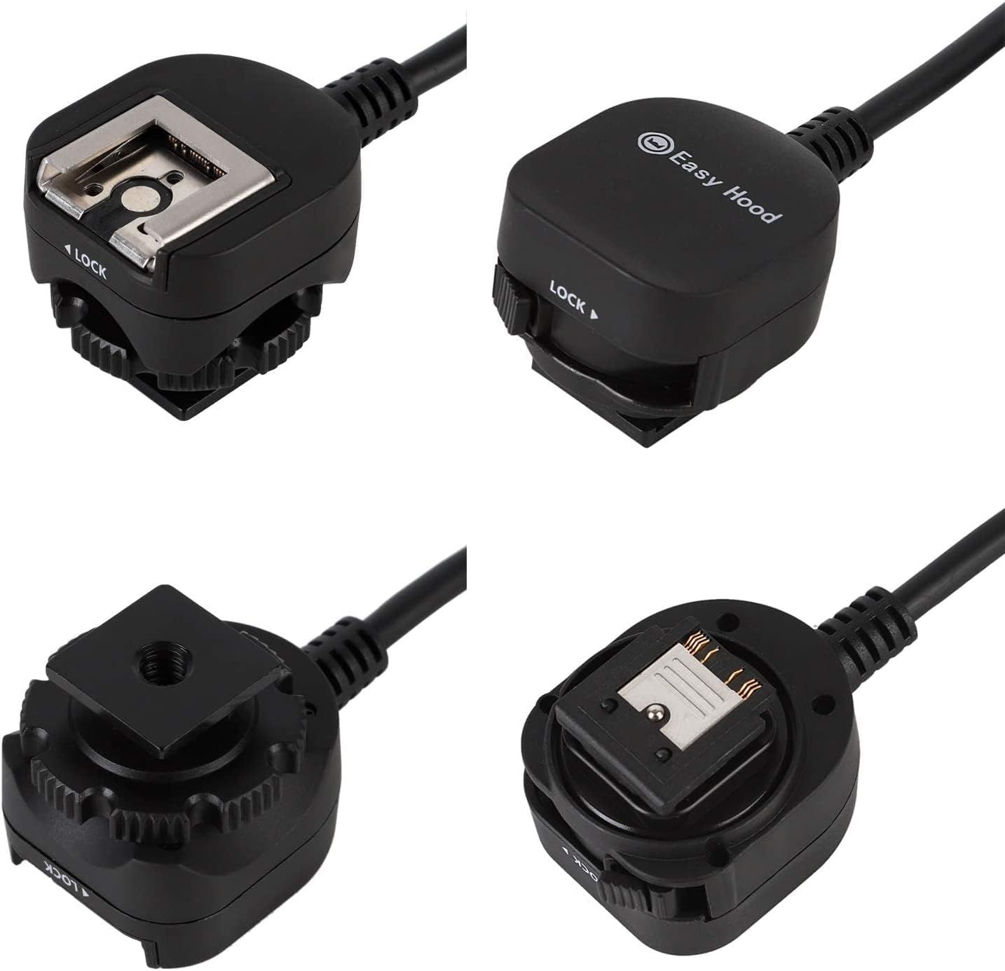 Off-Camera Shoe Cord, Easy Hood TTL Off Camera Flash Speedlite Cord for Sony ZV-1 A9 A7R IV A7 A7R A7S A7 II A7 III A7R II A7R III A7SII A6500 A6400 A6300 Camera with Multi Interface MI Shoe