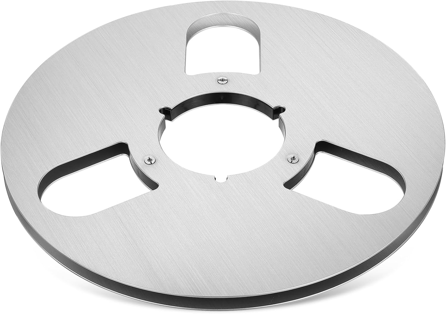 DOITOOL 3holes Aluminum Alloy Empty Tape Reel for Recorders Three Design for Enhanced Strength Secure Tape Storage for Restoring Vintage Audio Equipment