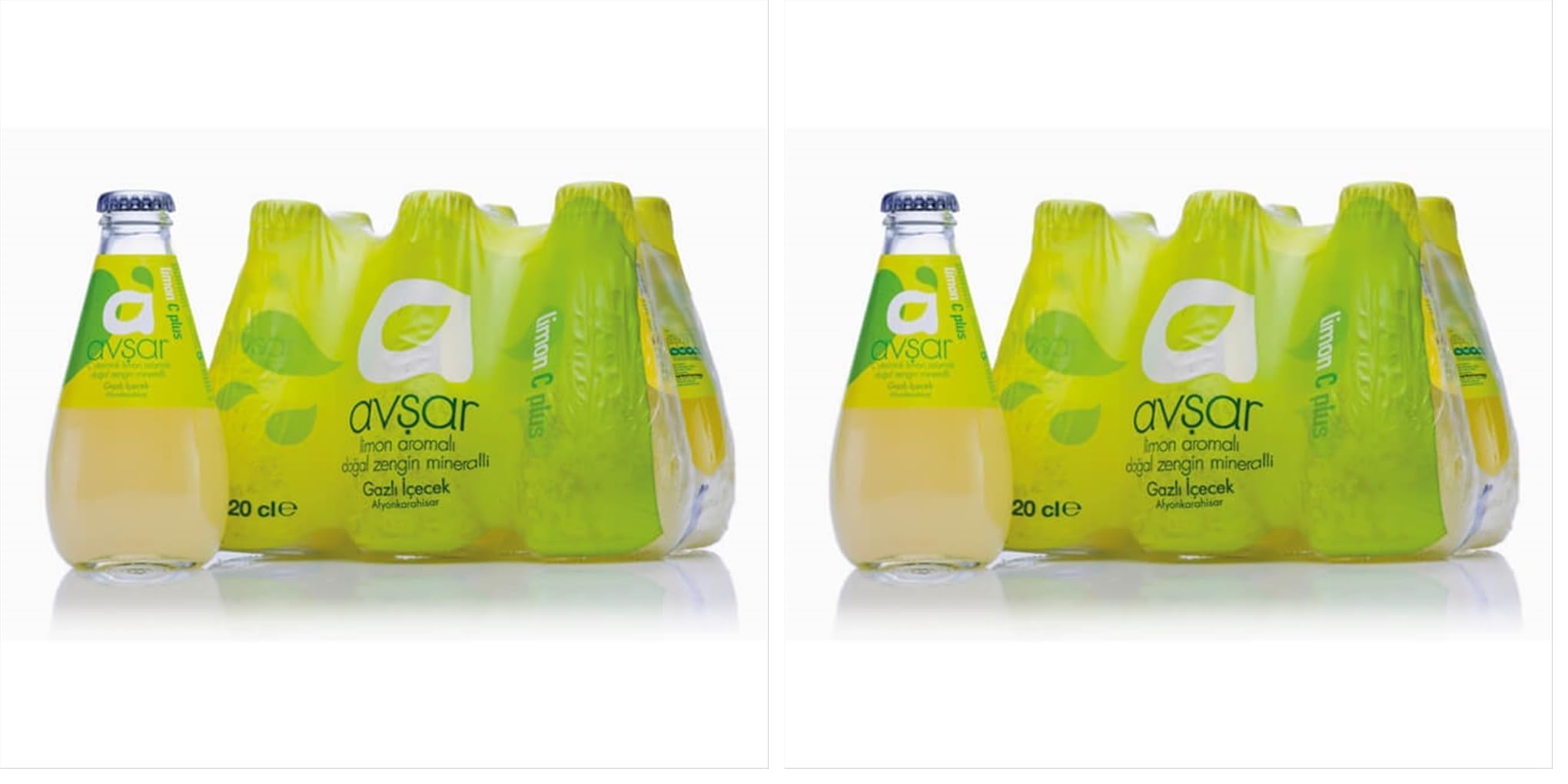 Avşar Limon C Plus Maden Suyu 200 ml 6'lı 2li paket