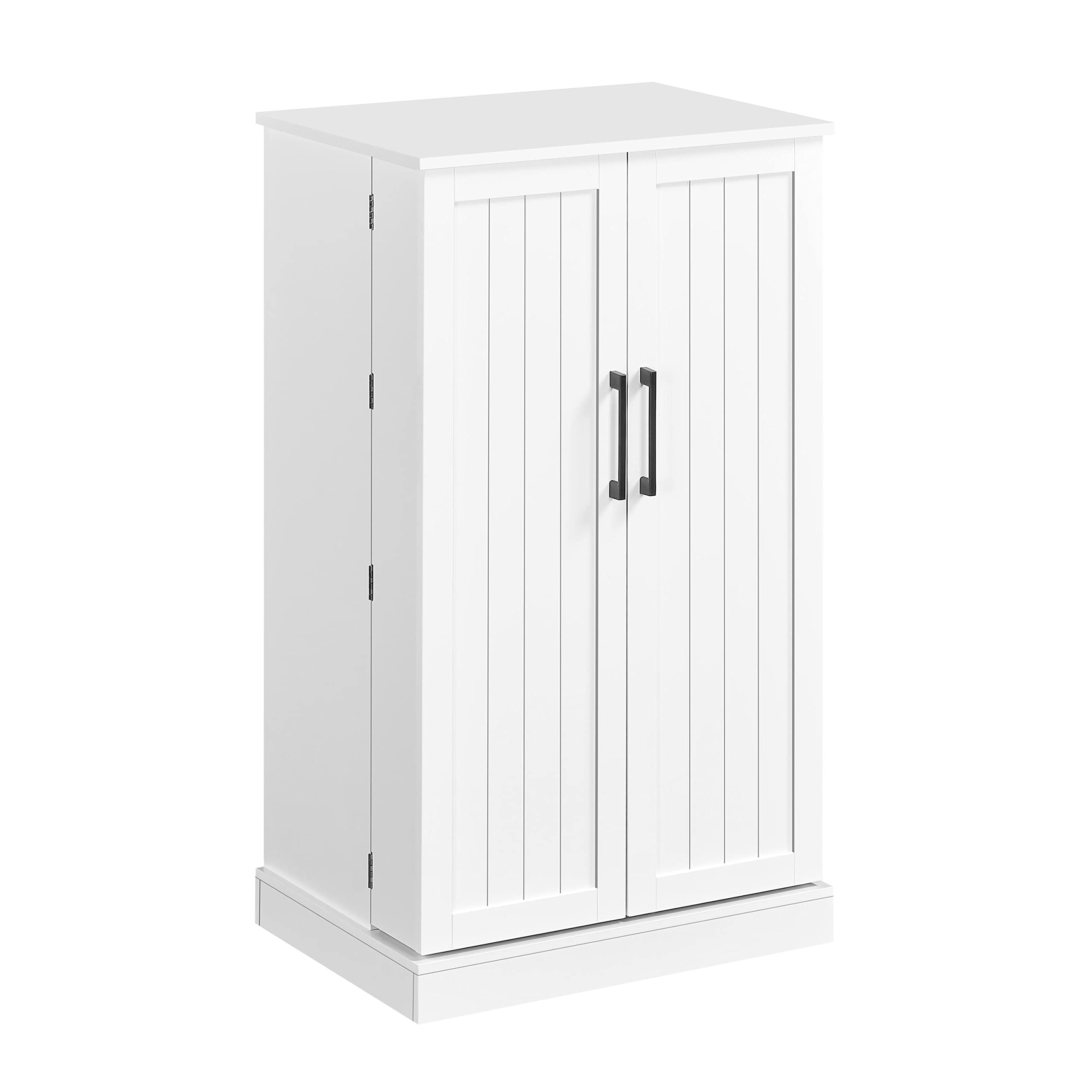 Yaheetech Kitchen Pantry Storage Cabinet, 41" Pantry Cabinets with Doors and 6 Adjustable Shelves, Freestanding Pantry Cupboard for Kitchen, Dining Room, Living Room, Small Place, White